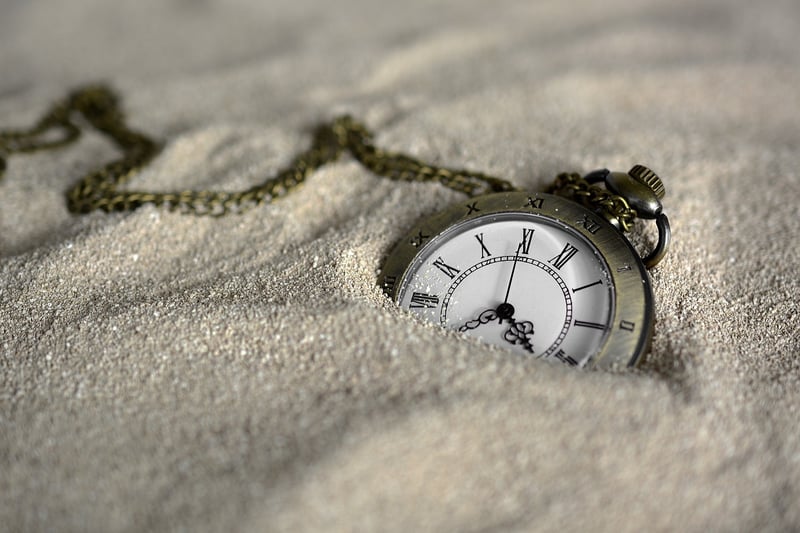 Clock showing the concept of time